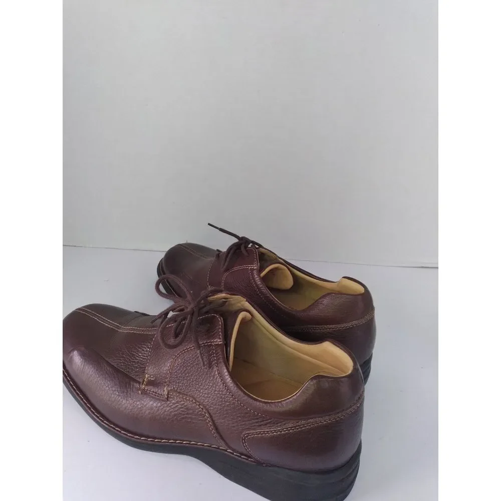 Leather Dress Shoes Brown‎ Lace Up Comfort Casual Walking Oxfords